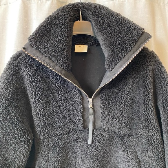 Varley Appleton Sweat Sherpa Pullover Half Zip Black Women’s XSmall - Picture 3 of 15